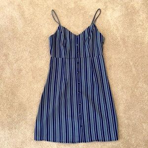 Lulus blue and white striped dress, size S, never worn